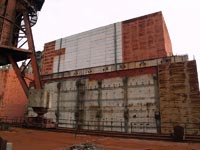 AKW Tschernobyl. Block 5. Die Sicht auf die Räume der Trommel-Separatoren