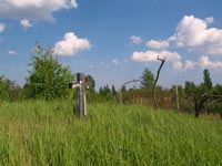 Friedhof des Dörfchens Pidlissnyj