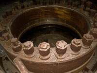 AKW Tschernobyl. Block 5. Der Raum der Hauptspeisepumpen