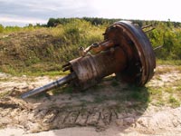 Gelagerte  Zentralwelle  der Hauptspeisepumpe
