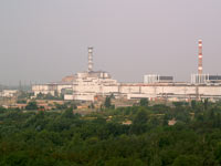 AKW Tschernobyl im Sommer