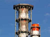 ChNPP. Installation of the new ventilation stack of the second stage of Chornobyl NPP