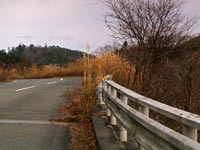 Die Grenze der Zone. Minamisoma (南相馬市). Präfektur Fukushima