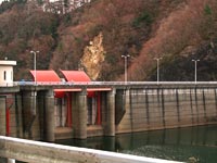 Die Grenze der Zone. Minamisoma (南相馬市). Präfektur Fukushima
