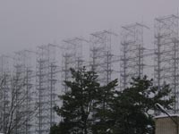 Ein Wintermorgen auf der ehemaligen Überhorizontradarstation Tschernobyl-2