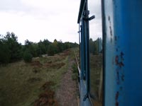 Mit einer Diesellok durch die Zone